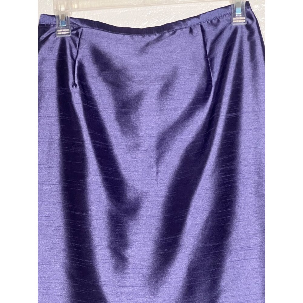 2 Size 10 Pencil Skirts Black Purple Career  Church - Picture 15 of 16